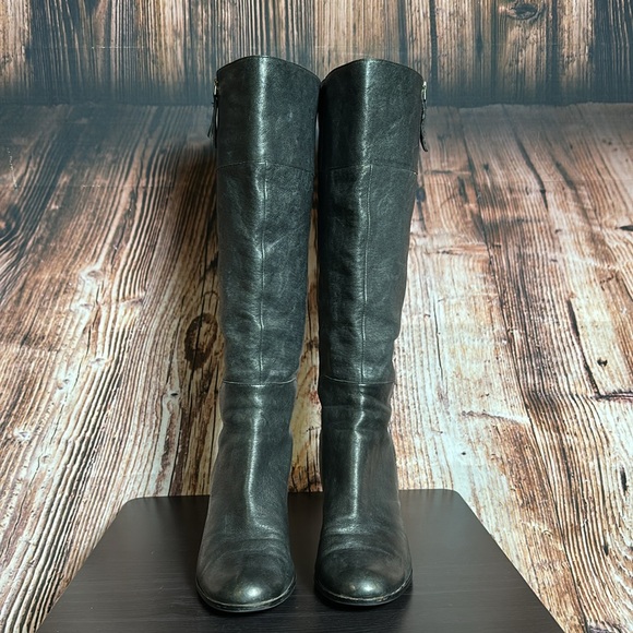 Cole Haan Heeled Leather Knee High Boots Womens Sz 7.5B - Picture 3 of 8
